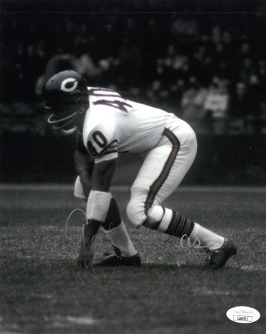 Gale Sayers Autographed Chicago Bears 8x10 Photo- JSA #LL60571 (Light Silver sig)-Powers Sports Memorabilia