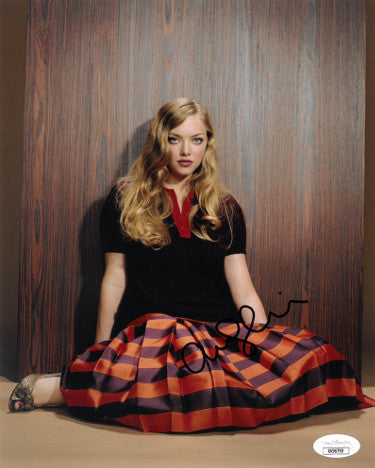 Amanda Seyfried Autographed 8x10 Photo- JSA #KK96788 (Mamma Mia/Mean Girls/Actress)-Powers Sports Memorabilia