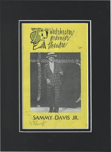 Sammy Davis, Jr. 1975 Westchester Premier Theatre Playbill- JSA #KK96722 (Matted 9x12.5/RARE/Rat Pack)-Powers Sports Memorabilia