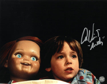 Alex Vincent Autographed Child's Play 8x10 Photo Andy with Chucky- AWM Hologram-Powers Sports Memorabilia
