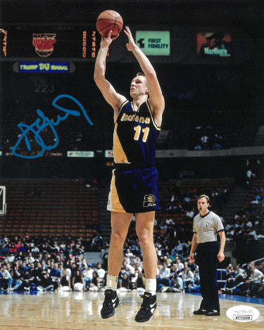 Detlef Schrempf Autographed Indiana Pacers 8x10 Photo- JSA Witnessed-Powers Sports Memorabilia