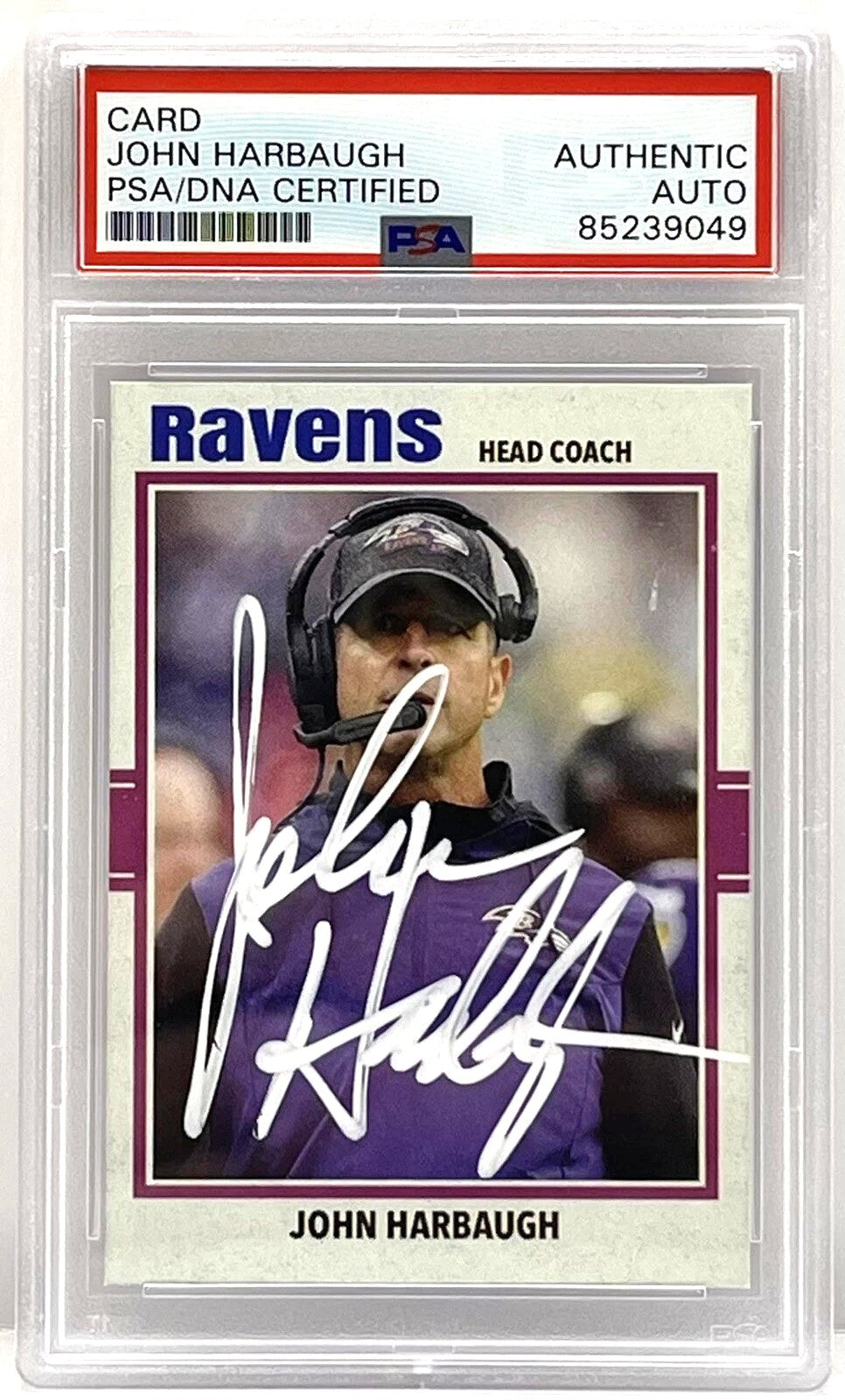 John Harbaugh Autograph Signing-Powers Sports Memorabilia