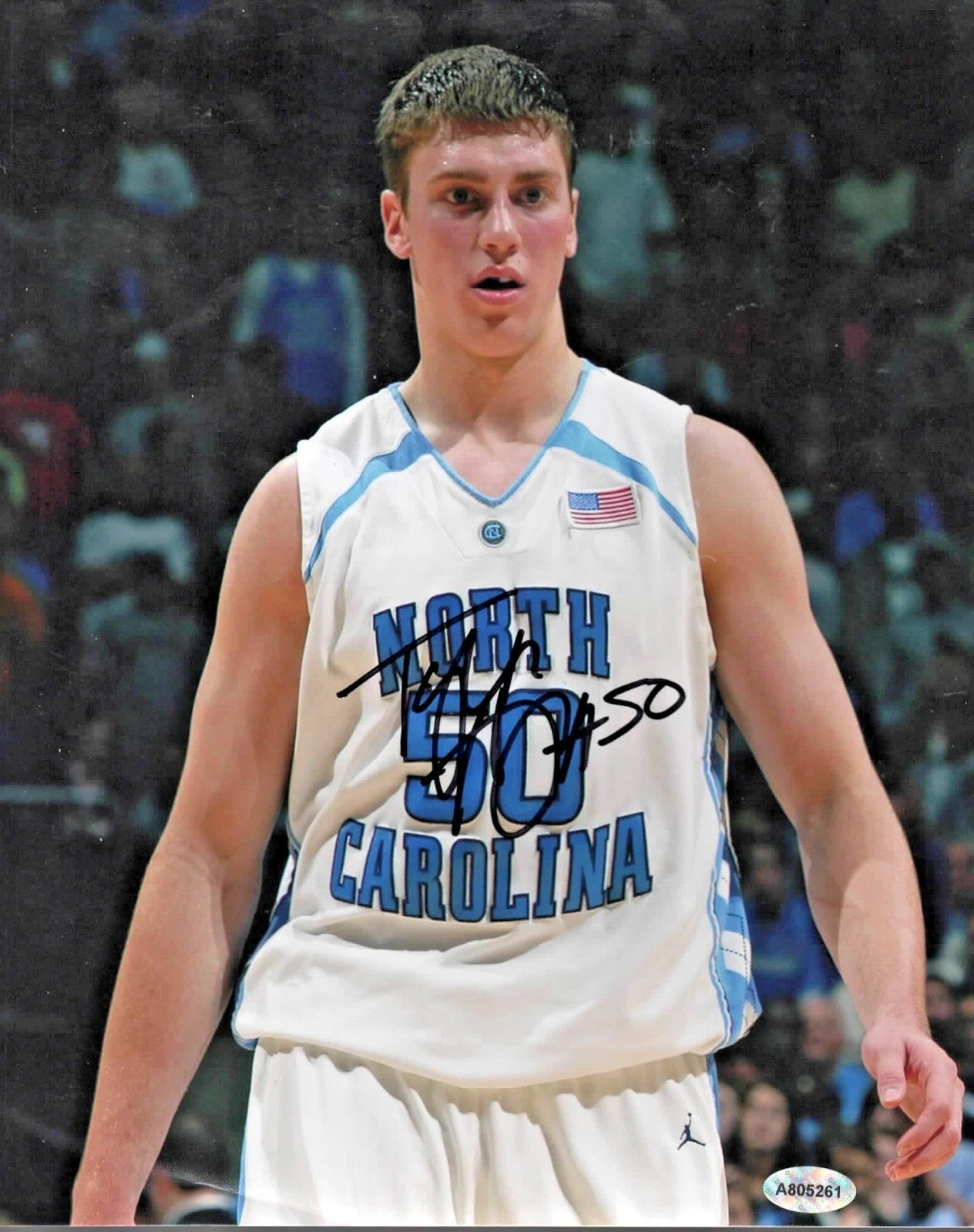 Tyler Hansbrough Autograph Signing-Powers Sports Memorabilia