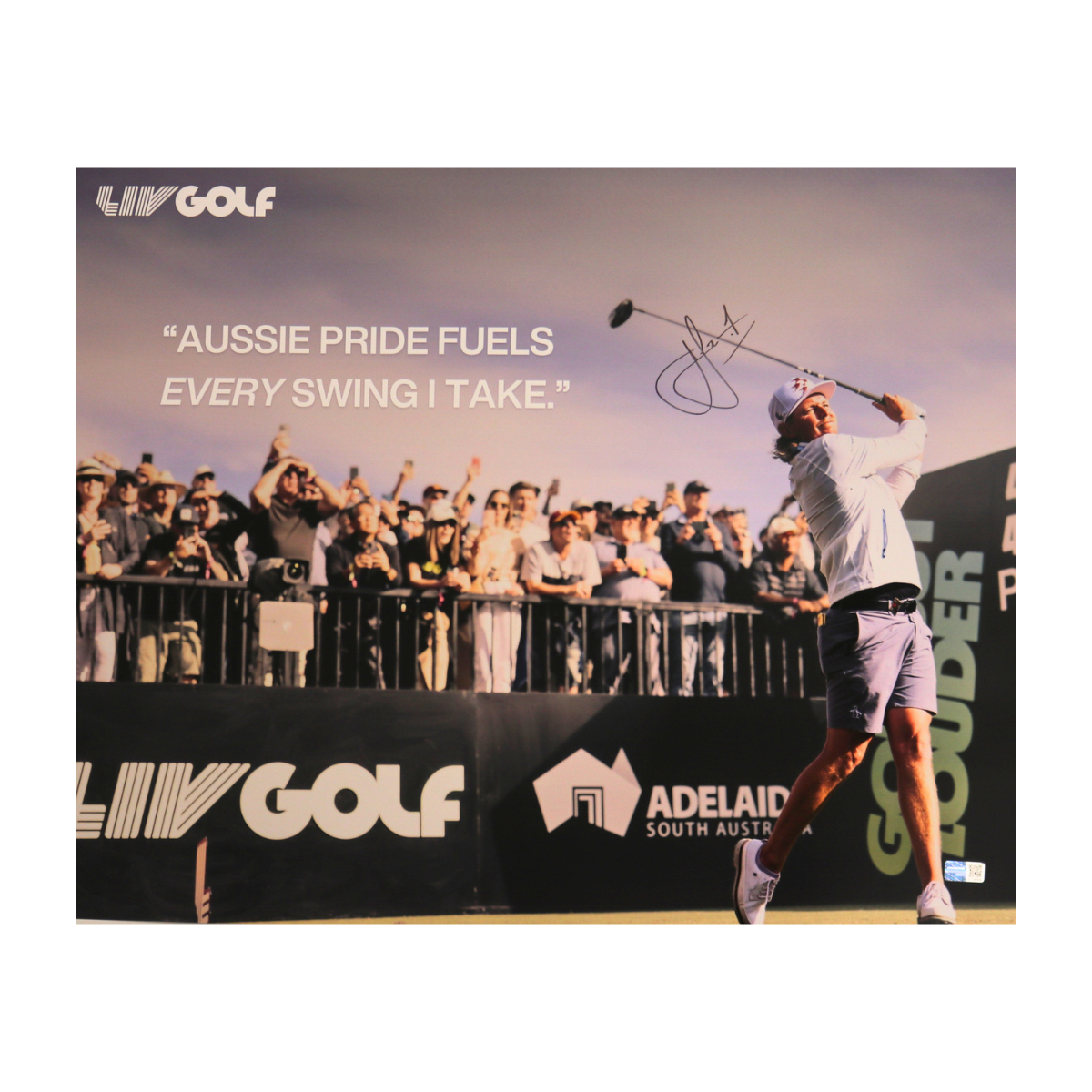 Cameron Smith Golf Signed 16x20 Photo-Powers Sports Memorabilia