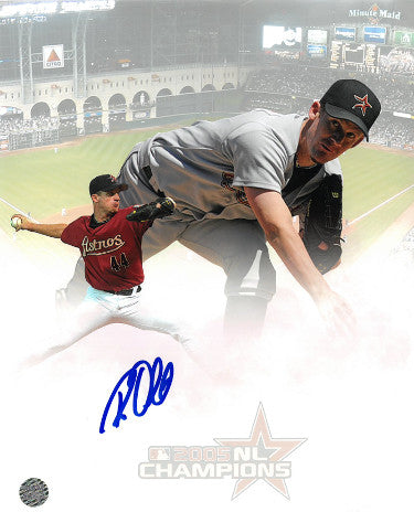 Roy Oswalt Autographed Houston Astros 8x10 Photo- AWM Hologram (2005 NL Champions)-Powers Sports Memorabilia