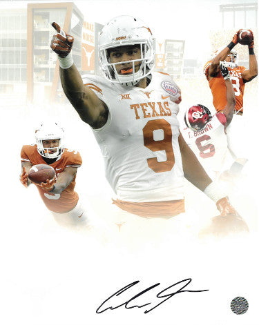 Collin Johnson Autographed Texas Longhorns Collage 8x10 Photo- AWM Hologram-Powers Sports Memorabilia