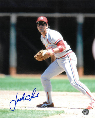 Jack Clark Autographed St. Louis Cardinals 8x10 Photo- AWM Hologram-Powers Sports Memorabilia