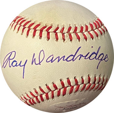 Ray Dandridge Autographed RONL Rawlings Official National League Baseball tone spots- JSA Auction Authentication (Millers/Cubans)-Powers Sports Memorabilia