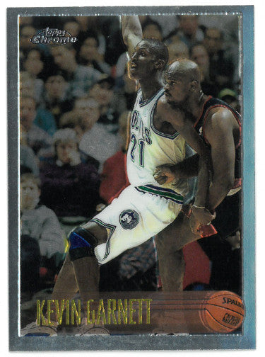 Kevin Garnett 1996-97 Topps Chrome Card #45 (Minnesota Timberwolves/2nd Year)-Powers Sports Memorabilia