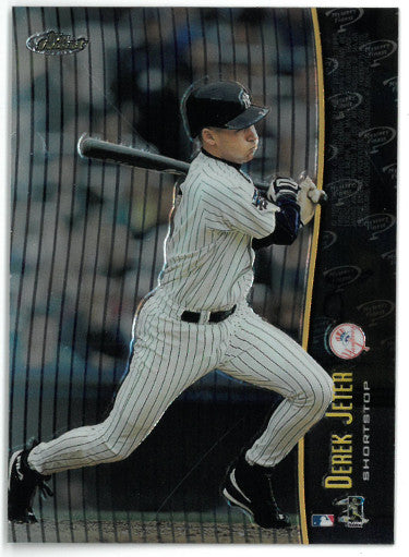 Derek Jeter/Jose Cruz Jr. 1998 Topps Finest Mystery Refractor Card #M15-R (Yankees/Blue Jays)-Powers Sports Memorabilia