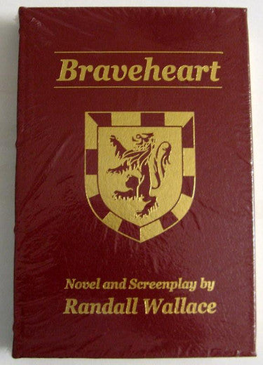 Randall Wallace Autographed Braveheart Flat Autographed Press Leather Book Limited Edition (Mel Gibson Movie)-Powers Sports Memorabilia