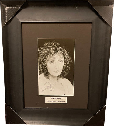 Susan Sarandon Autographed 6x9 B&W Photograph Custom Framing (16x19) Academy Award Winner-Powers Sports Memorabilia