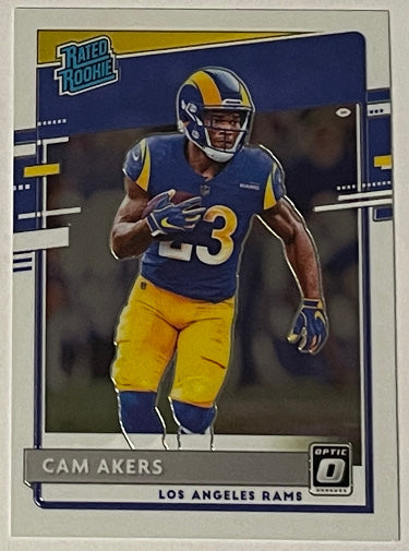 Cam Akers 2020 Panini Donruss Optic Rookie Card (RC) #175 (Los Angeles Rams)-Powers Sports Memorabilia