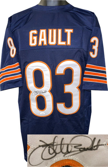 Willie Gault Autographed Chicago Navy TB Custom Stitched Pro Style Football Jersey- JSA Witnessed #WPP419425-Powers Sports Memorabilia