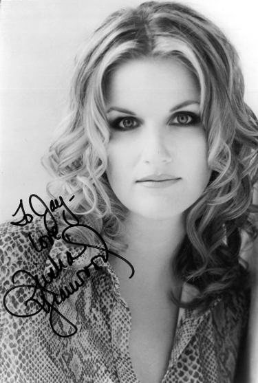 Trisha Yearwood Autographed 5.75x8.5 Photo w/ To Jay Love- COA-Powers Sports Memorabilia