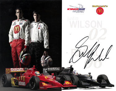 Graham Rahal Autographed Indianapolis 500 Indy Car Series 8.5x11 Photo- COA-Powers Sports Memorabilia