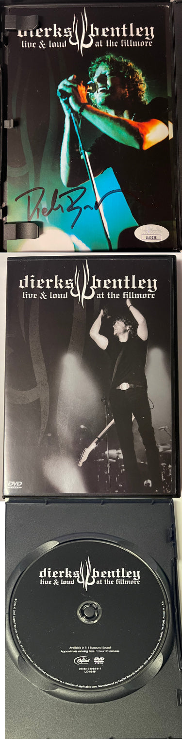 Dierks Bentley Autographed 2007 Live & Loud At The Fillmore Booklet/DVD/Case- JSA #LL60228-Powers Sports Memorabilia