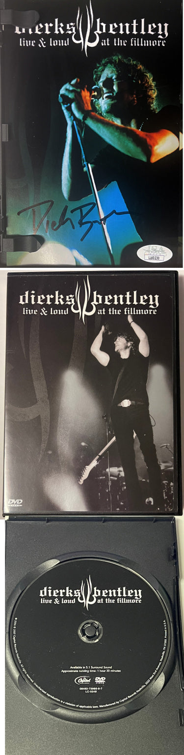 Dierks Bentley Autographed 2007 Live & Loud At The Fillmore Booklet/DVD/Case- JSA #LL60229-Powers Sports Memorabilia