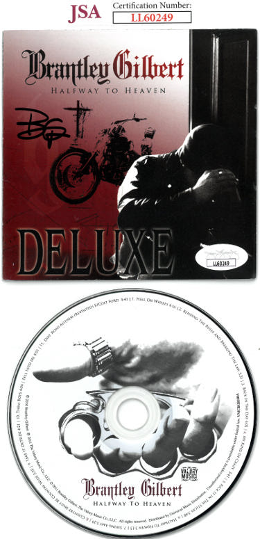 Brantley Gilbert Autographed 2010 Hallway To Heaven Album Cover Booklet w/ CD & Case- JSA #LL60249-Powers Sports Memorabilia