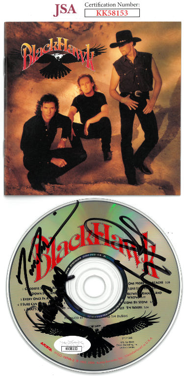 Dave Robbins/Henry Paul/Anthony Crawford 1994 BlackHawk Album CD w/ Cover & Case 3-sigs- JSA #KK58153-Powers Sports Memorabilia