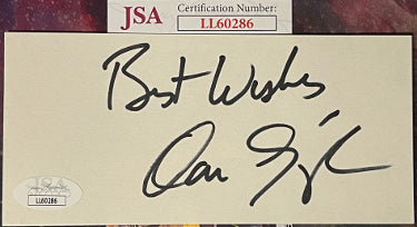 Vice President Dan Quayle Autographed 2.75x6 Index Card Best Wishes- JSA #LL60286 (44th VP/Senator)-Powers Sports Memorabilia