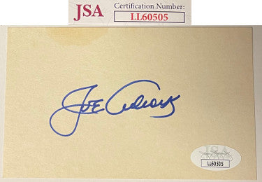 Joe Adcock Autographed 3x5 Index Card- JSA #LL60505 (Milwaukee Braves/1957 WS Champs)-Powers Sports Memorabilia