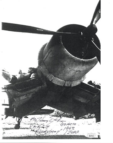 Major Harry Johnson Autographed 1943 Pappy Boyington's Black Sheep B&W Vintage 8x10 Photo- JSA #SS17713- VMF 214 1943-Powers Sports Memorabilia