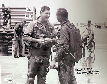 Charles E. McGee Autographed 8x10 Photo- JSA #AC92744- Safe After 173 Mission in Vietnam/Tuskegee Airmen/Red Tails/WWII/Korea-Powers Sports Memorabilia