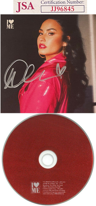 Demi Lovato Autographed 2020 I Love Me Album Cover w/ CD & Case- JSA #JJ96845-Powers Sports Memorabilia
