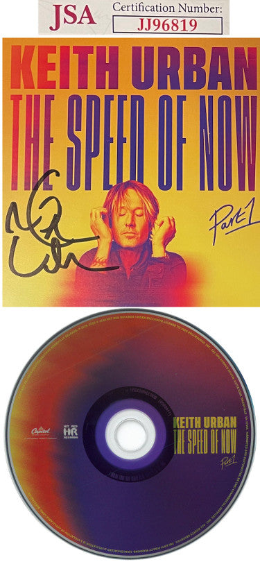 Keith Urban Autographed 2020 The Speed of Now Part 1 Album Cover w/ CD & Case- JSA #JJ96819-Powers Sports Memorabilia