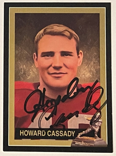 Howard "Hopalong" Cassady Autographed 1992 Ohio State Buckeyes 1955 Heisman Trading Card #21-Powers Sports Memorabilia