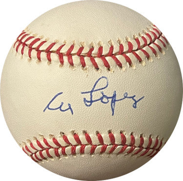 Al Lopez Autographed Rawlings Leather Little League Game Play Baseball (Dodgers/Pirates)-Powers Sports Memorabilia