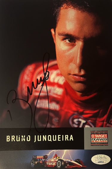 Bruno Junqueira Autographed Target Chip Ganassi Racing 6x9 Photo- JSA #LL60518 (IndyCar/Champ Car World Series)-Powers Sports Memorabilia