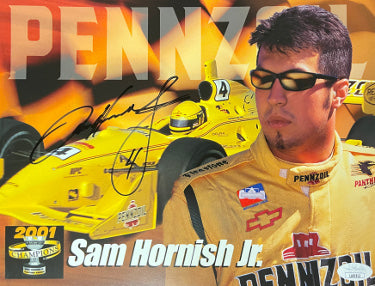 Sam Hornish, Jr. Autographed Pennzoil 2001 Champions Indy Car 8.5x11 Photo #4- JSA #LL60512-Powers Sports Memorabilia