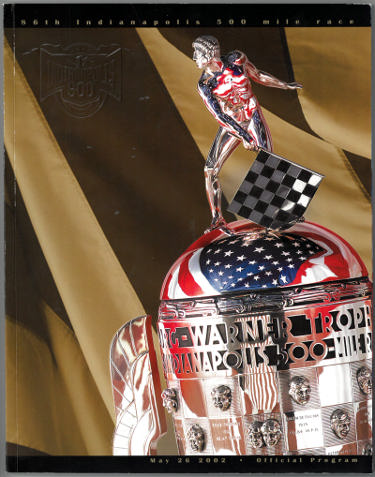 2002 Indy 500 /Indianapolis 500 Motor Speedway Official Program/Sleeved (86th/Helio Castroneves/Marlboro)-Powers Sports Memorabilia