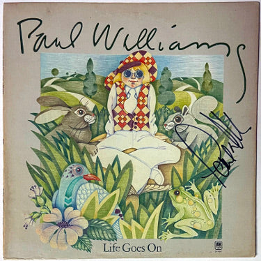 Paul Williams Autographed 1972 Life Goes On LP Album Cover Only (A&M Records) - CTBL_031268-Powers Sports Memorabilia