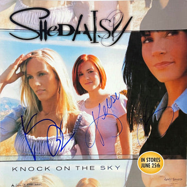 SHeDAISY Country Music Group/Band Kassidy, Kelsi & Kristen Osborn Autographed 12X12 Album Flat Knock on the Sky?Çô imperfect- 3 sigs-Powers Sports Memorabilia