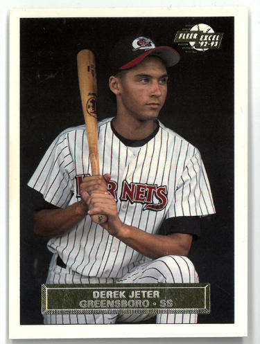Derek Jeter 1992-93 Fleer Excel Minor League Baseball Rookie Card (RC) #210 (Greensboro Hornets)-Powers Sports Memorabilia