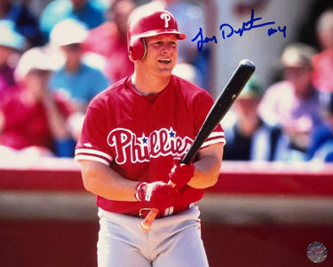 Lenny Dykstra Autographed Philadelphia Phillies 8x10 Photo #4- AWM Hologram - CTBL_031438-Powers Sports Memorabilia