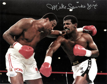 Michael Spinks Autographed Boxing 8x10 Photo Jinx- JSA (vs Larry Holmes) - CTBL_031441-Powers Sports Memorabilia