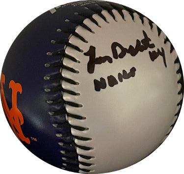 Lenny Dykstra Autographed Franklin New York Mets Logo Baseball w/ #4 Nails- JSA #RR76574-Powers Sports Memorabilia