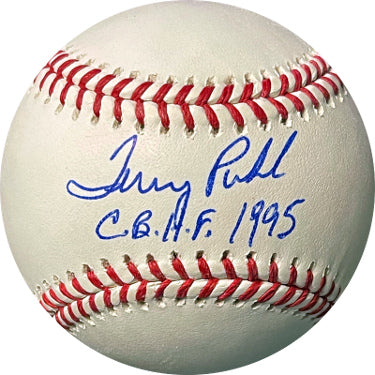 Terry Puhl Autographed Rawlings Official Major League Baseball CBHOF 1995- JSA (Phillies/Twins/Pirates)-Powers Sports Memorabilia