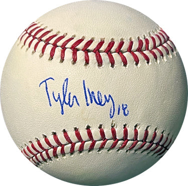 Tyler Ivey Autographed Rawlings Official Major League Baseball #18- JSA #RR76581 (Houston Astros)-Powers Sports Memorabilia