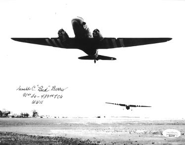 Gerald ?ǣBud?ǥ Berry Autographed WWII Vintage B&W 8x10 Photo- JSA #SS17737- 91st Squadron/439th Troop Carrier Group-Powers Sports Memorabilia