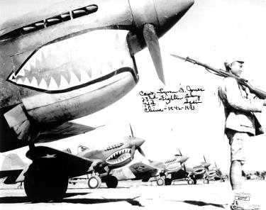 Lynn Jones Autographed WWII "Flying Tigers" 1942-43 Vintage B&W 8x10 Photo- JSA #SS17717- 23rd Fighter Group 74th China/P-40 Warhawk-Powers Sports Memorabilia