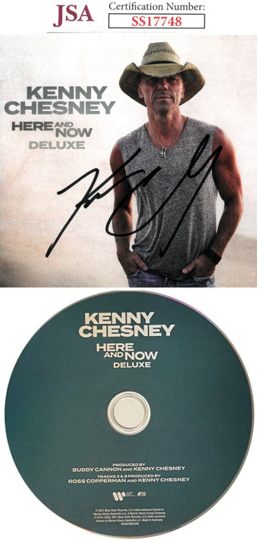 Kenny Chesney Autographed 2020 "Here and Now" Deluxe CD Cover w/ CD & Case- JSA #SS17748-Powers Sports Memorabilia