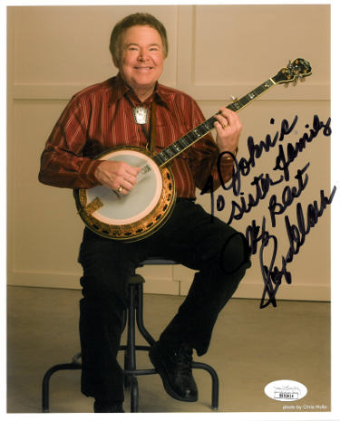 Roy Clark Autographed Color 8x10 Photo To John's sister & family my best- JSA #SS51614 (Hee Haw)-Powers Sports Memorabilia