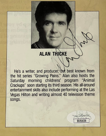 Alan Thicke Autographed 4x5 Magazine Cut Page- JSA #SS51636 (Growing Pains)-Powers Sports Memorabilia
