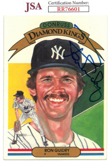 Ron Guidry Autographed 1982 Donruss Card #17- JSA #RR76601 (On Card Auto/New York Yankees)-Powers Sports Memorabilia