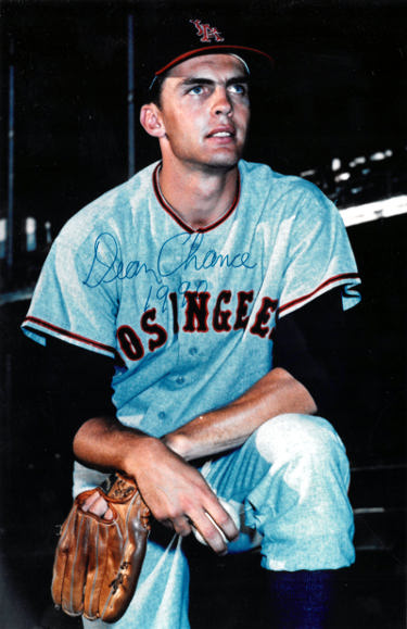 Dean Chance Autographed 5.5x8.5 Photo 1990- COA (Los Angeles Angels)-Powers Sports Memorabilia